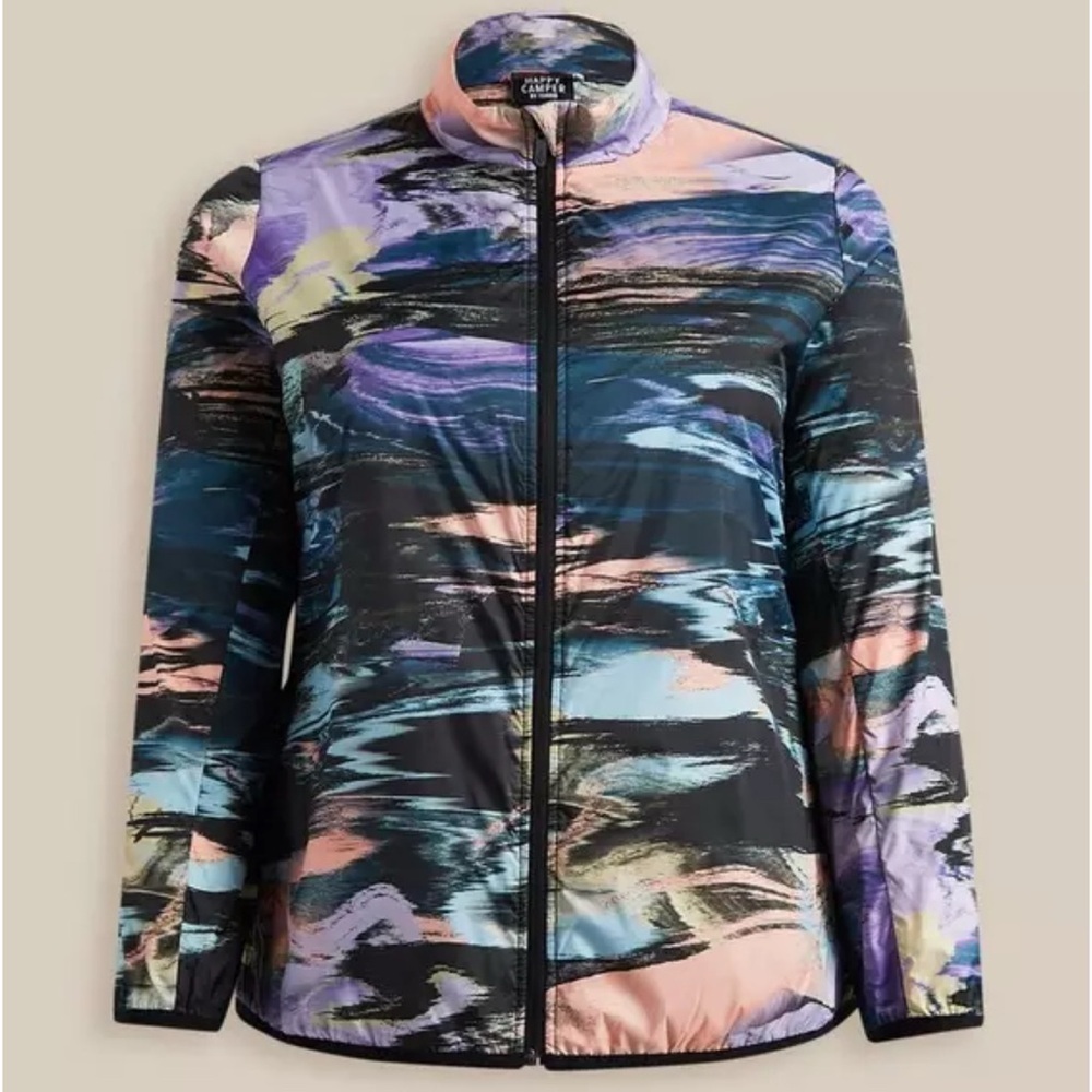 Torrid 1 Happy Camper Polyester Woven Lightweight Active Jacket Size 14-16 - Picture 4 of 15